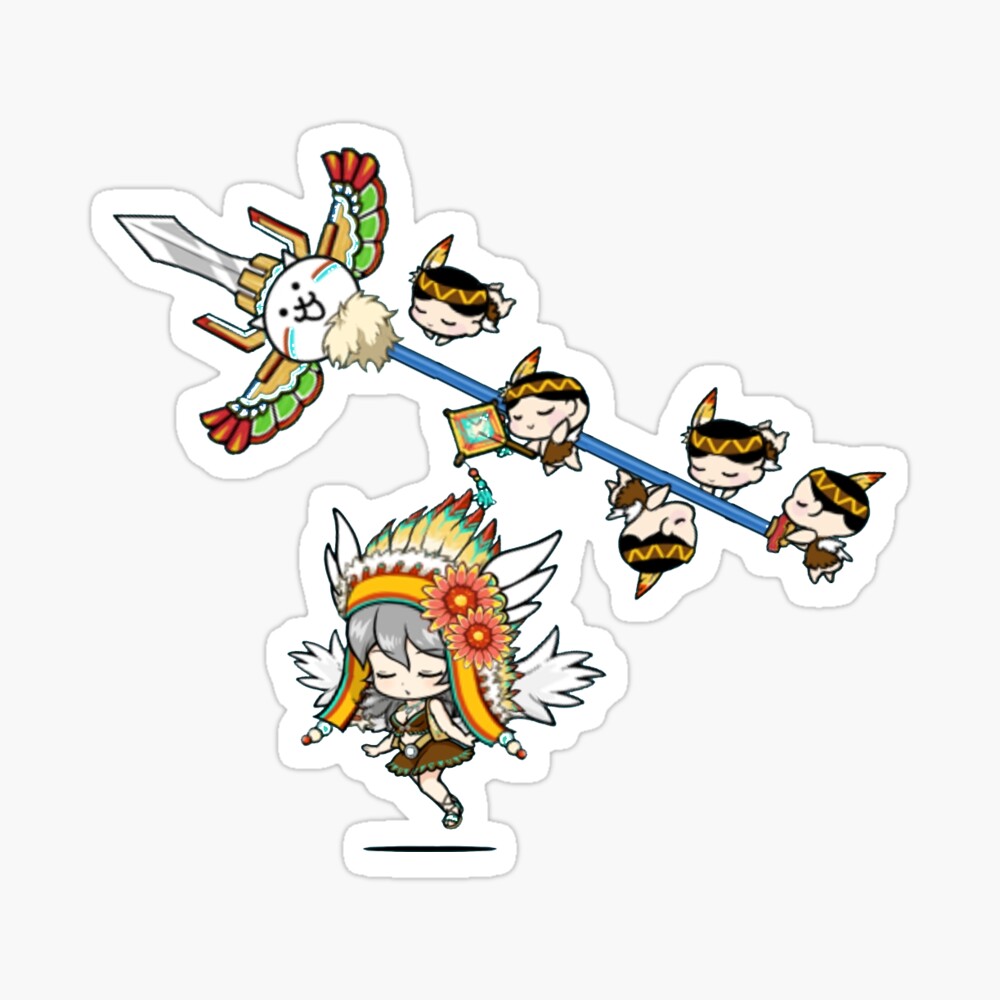 Battle Cats 3 Inch Character Stickers Arc 1 