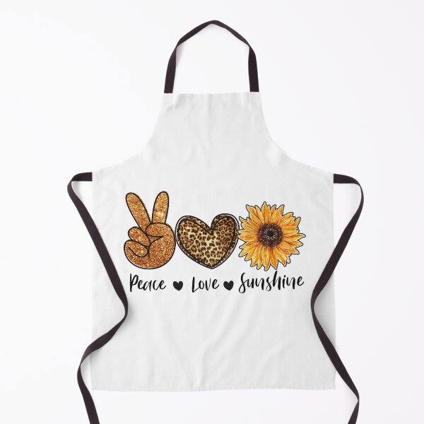 Item preview, Peace Love Sunshine (Glitter, Leopard Print, Sunflowers) designed and sold by FairydustGifts.