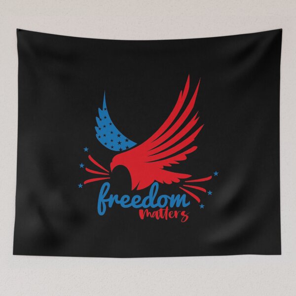 Item preview, Freedom Matters | Eagle Freedom Matters US Flag designed and sold by DAFIN.