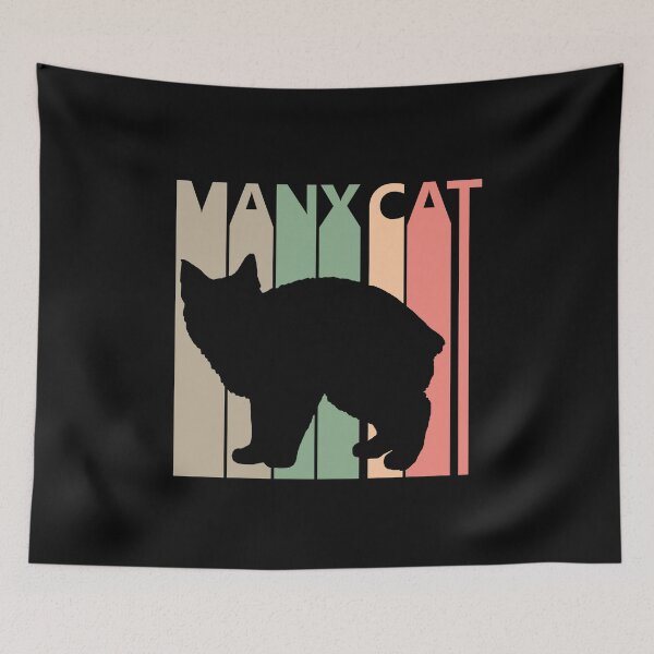 Item preview, vintage Manx Cat cat owner gift designed and sold by paulveri.