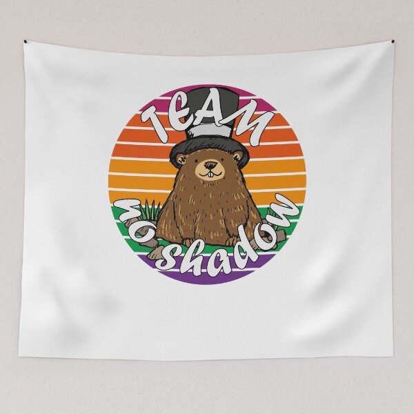 Item preview, Team No Shadow Groundhog Day Retro Vintage twoday February 2nd designed and sold by mountassirmahdi.