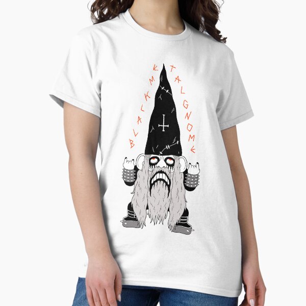 Vista previa del artículo con la obra «Black Metal Gnomo», diseñado y vendido por Alex Red.