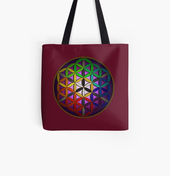 flower of life (spectral) All Over Print Tote Bag