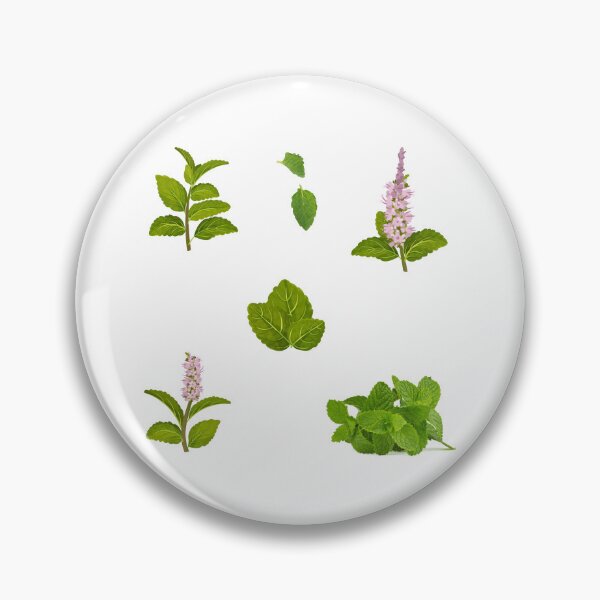Item preview, Green Mint Bunches and Leaves designed and sold by silviaol.