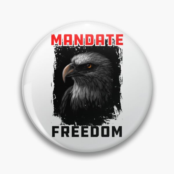 Item preview, Mandate Freedom Essential, American Eagle Red and white design designed and sold by Cheeky Companions.