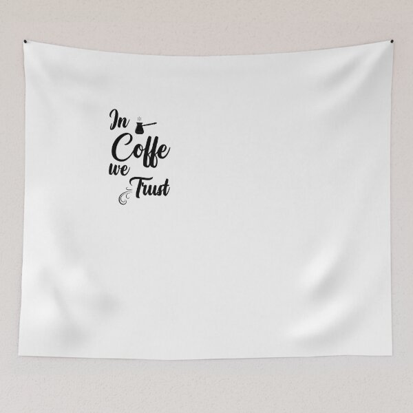 Item preview, In coffe we trust , gift for coffe lovers designed and sold by Oussama El hajjari.