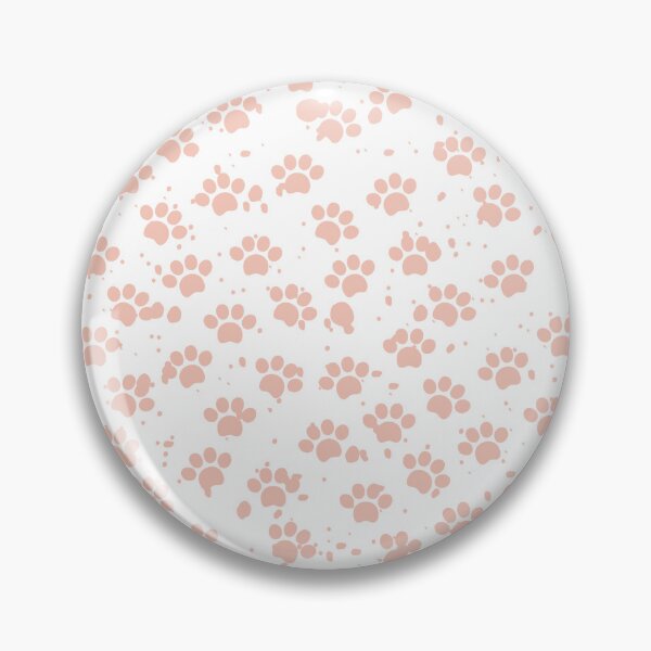 Item preview, Pink Dog Paw Pattern in White Background  designed and sold by SMillustrations.