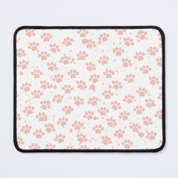 Item preview, Pink Dog Paw Pattern in White Background  designed and sold by SMillustrations.