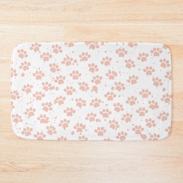 Item preview, Pink Dog Paw Pattern in White Background  designed and sold by SMillustrations.
