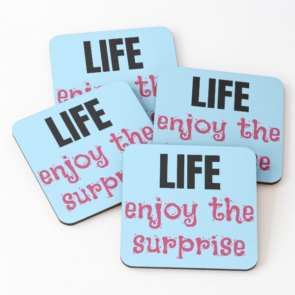 Item preview, Life Surprises in Pink and Blue designed and sold by KeksWorkroom.