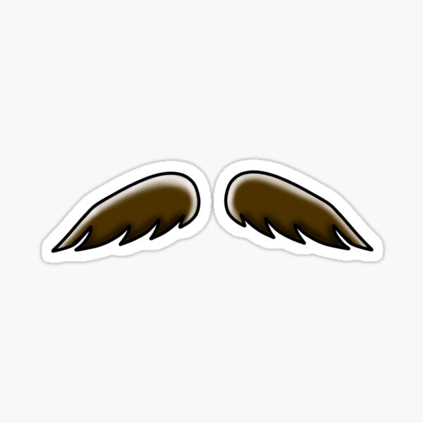 Charlie Swan S Stache Sticker For Sale By Therealmysterie Redbubble