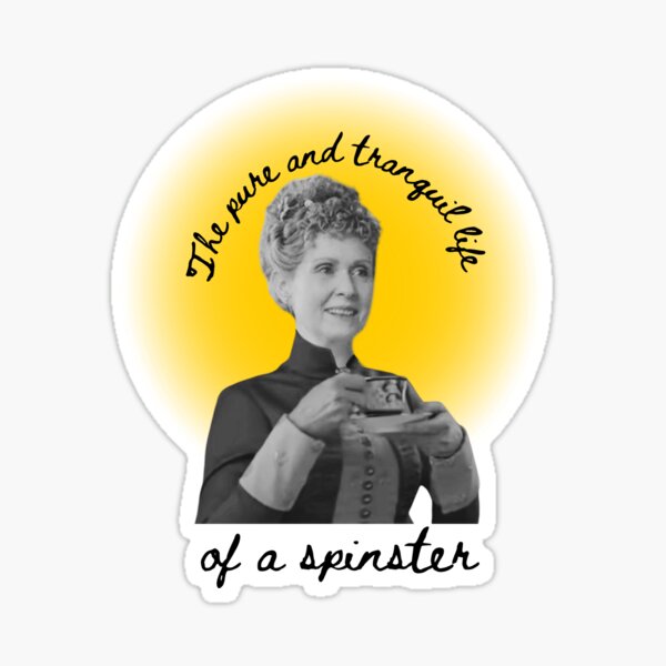 The Pure and Tranquil Life of a Spinster Yellow The Guilded Age Sticker
