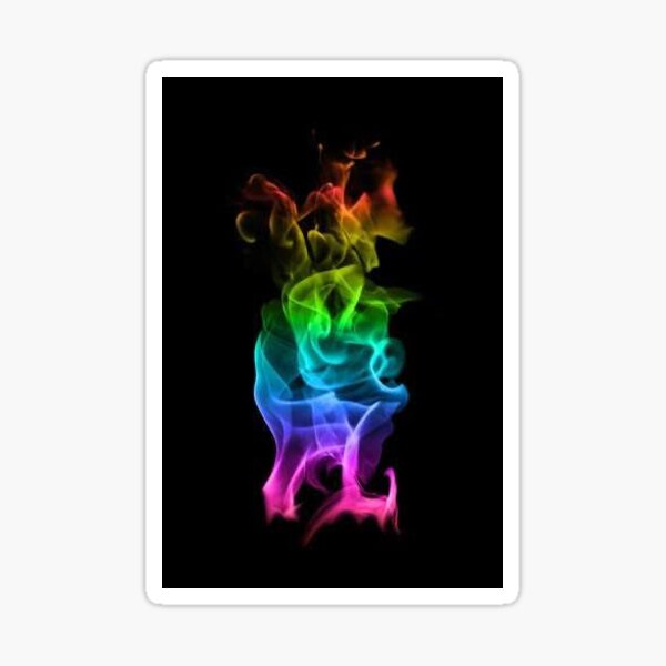 color smoke Sticker