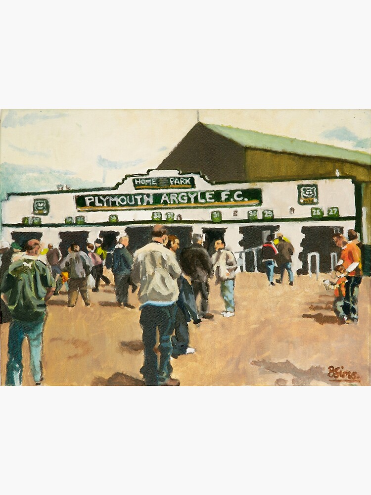 "Plymouth Argyle Greeting Card" Sticker by moonnewton | Redbubble