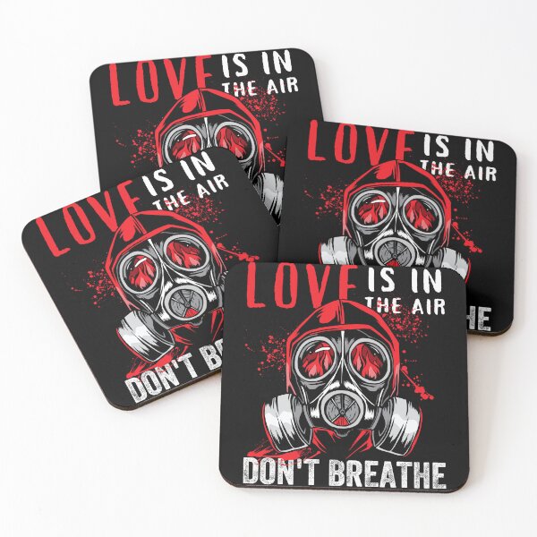 Item preview, Anti Valentines Day Love Is In The Air Gas Mask Funny designed and sold by retrodesigner14.