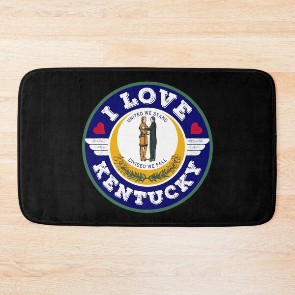 Item preview, I Love Kentucky State Map and Flag designed and sold by Worldesigns by Artsiren.