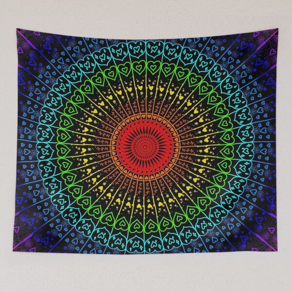 Aperçu de l'œuvre Mandala arc-en-ciel créée et vendue par Vitooka.