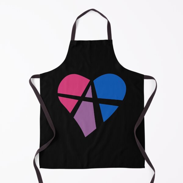 Item preview, Relationship Anarchy Heart in Bisexual Pride Flag Colors designed and sold by MyThingNow.