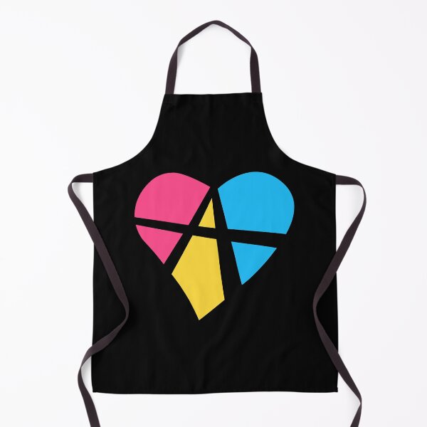 Item preview, Relationship Anarchy Heart in Pansexual Pride Flag Colors designed and sold by MyThingNow.