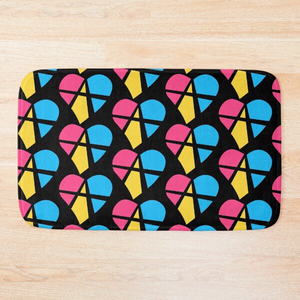 Item preview, Relationship Anarchy Heart in Pansexual Pride Flag Colors designed and sold by MyThingNow.
