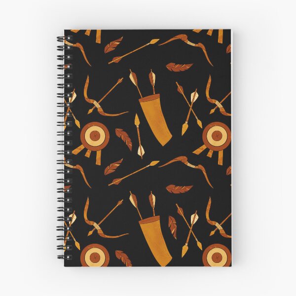 Aperçu de l'œuvre Compagnons d'archer (orange avec fond noir) créée et vendue par TerraGeode.