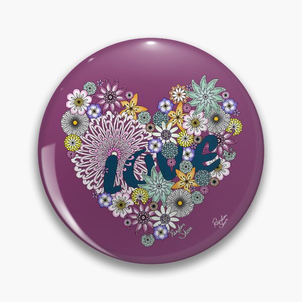 Item preview, Love Blooms Purple, Flower Digital Art. designed and sold by Random Shern Creations.