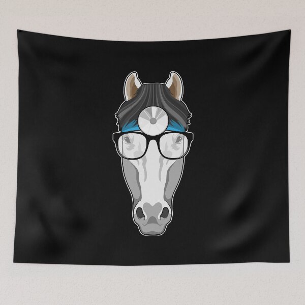 Item preview, Horse as Doctor with Glasses designed and sold by Snabdesign84.