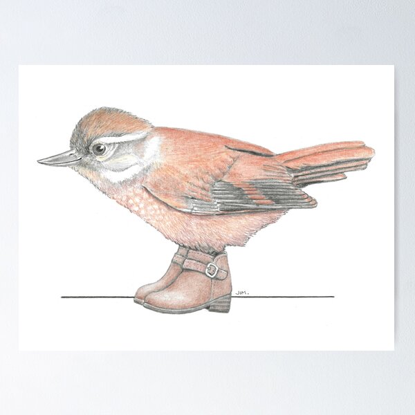 Item preview, Xenops in Buckle Boots designed and sold by JimsBirds.