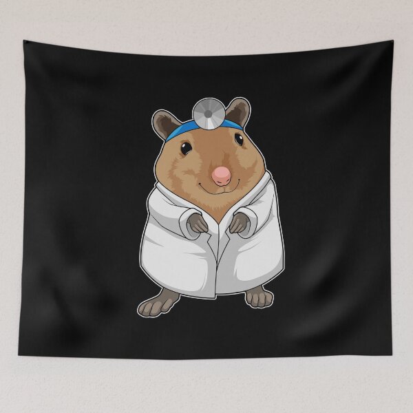 Item preview, Rat as Doctor with Doctor's coat designed and sold by Snabdesign84.