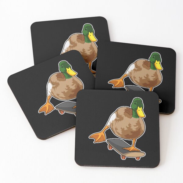 Item preview, Duck as Skater with Skateboard designed and sold by Snabdesign84.
