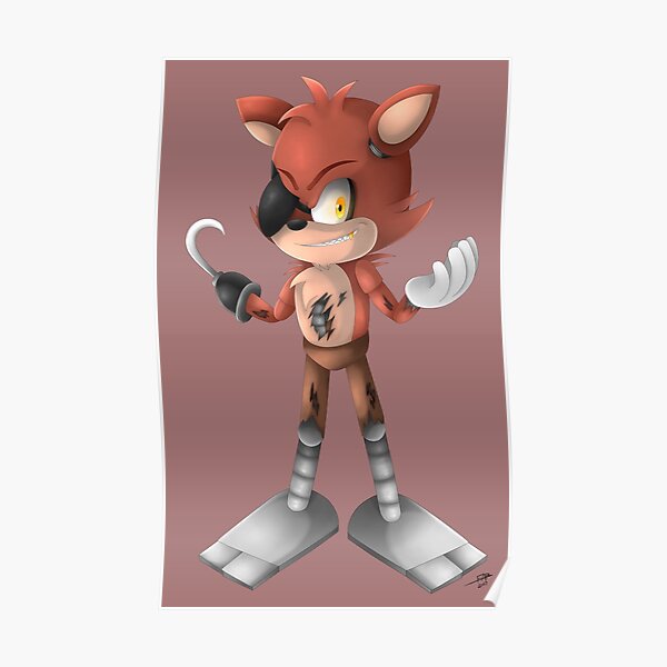 Toy Foxy Posters Redbubble - roblox adventures freddy loves toy chica fnaf pizzeria