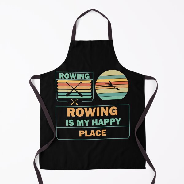 Item preview, Rowing Is My Happy Place, Pontooning Art Boating Row Boat designed and sold by Rami Khalifah.