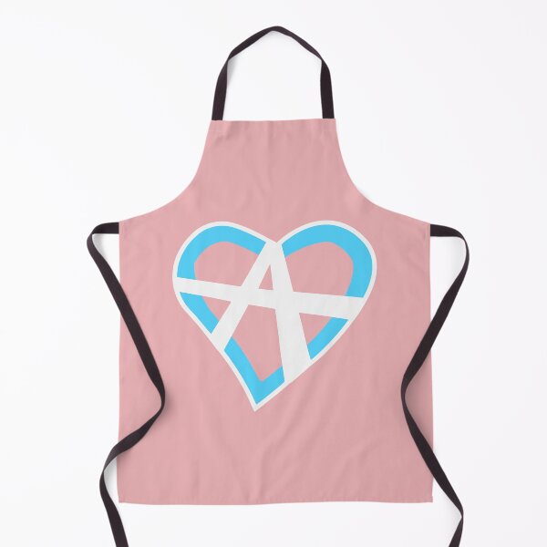Item preview, Relationship Anarchy Heart in Transgender Pride Flag Colors designed and sold by MyThingNow.