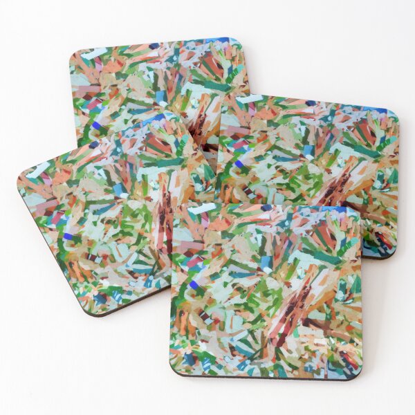 Item preview, Remains - Watery Abstract with Gold, Green and Red designed and sold by TheSplitWindow.