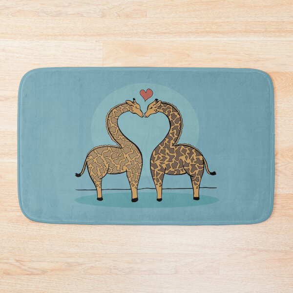 Item preview, Giraffe Couple Is in Love and Kisses designed and sold by Otter-Grotto.