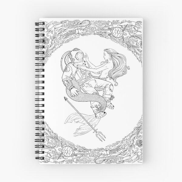 Item preview, Mermaid & Diver Couple Heart Shape - Valentines Day: Graphic designed and sold by Wild-Astro.