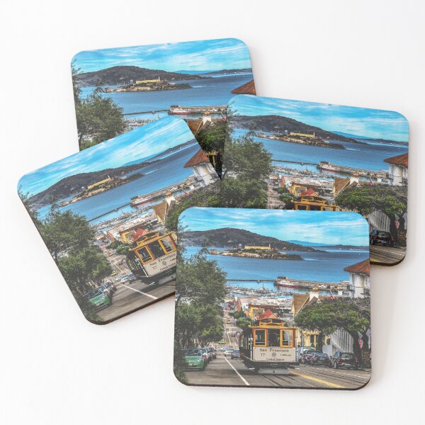 Item preview, San Francisco, California - Iconic Cable Car and Alcatraz Island  designed and sold by leemcnut.