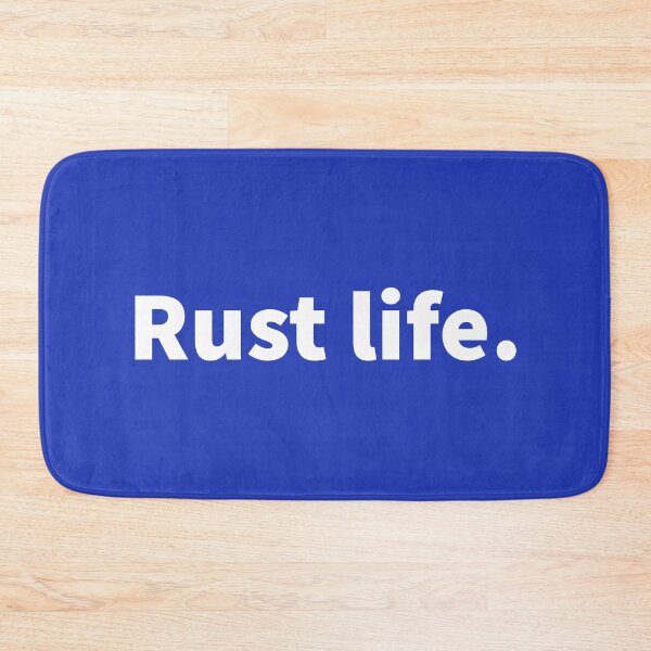 Item preview, Witty nautical, sarcastic beach, funny ocean design on a T-shirt, sticker, and poster with a bold white text design - Rust life. designed and sold by PlainCrankyT.