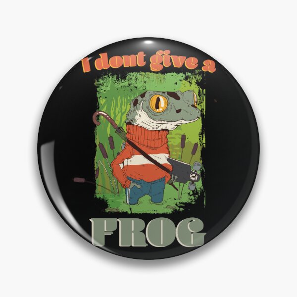 Item preview, Frog Sticker, I don't give a Frog, funny Toad, Cartoon Froggy designed and sold by Cheeky Companions.