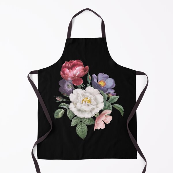 Item preview, Vintage white guerin's rose flowers illustration designed and sold by GoldfishEast.