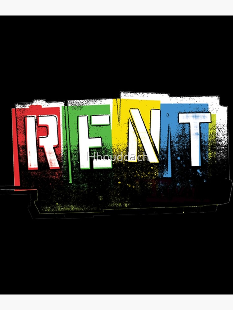 "Rent Logo Color" Poster for Sale by Hbouddach Redbubble