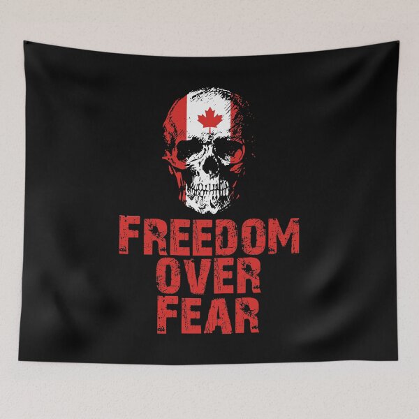 Item preview, Freedom over fear - Canada - Courageous skull designed and sold by Markotropoya22.