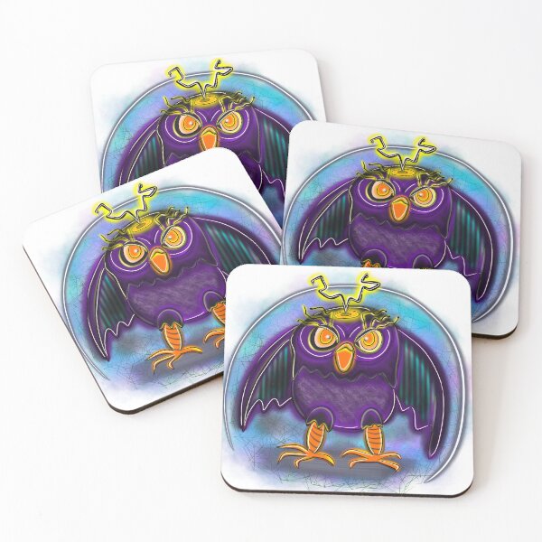 Item preview, Electric Anxiety Owl designed and sold by BubblegumGothic.