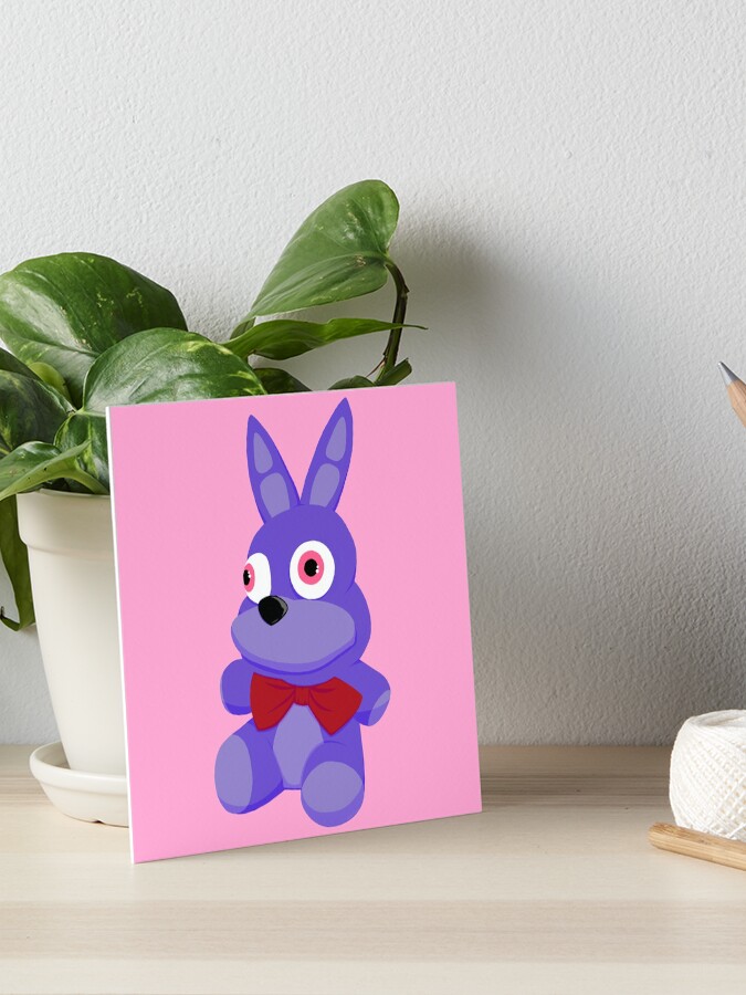 FNAF Bonnie Plushie Art Board Print for Sale by NasheedsCorner