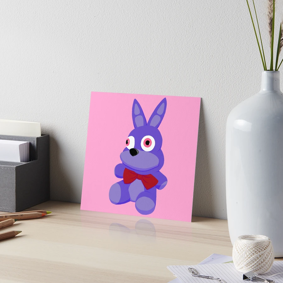 FNAF Bonnie Plushie Art Board Print for Sale by NasheedsCorner