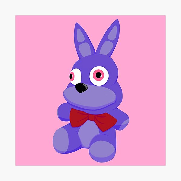 plush Bonnie Five nights at freddy's Photographic Print by NekoSkeleton