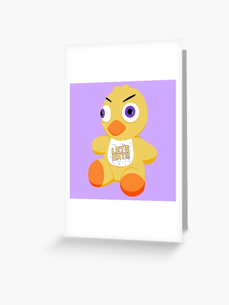 FNAF Chica Plushie Greeting Card for Sale by NasheedsCorner