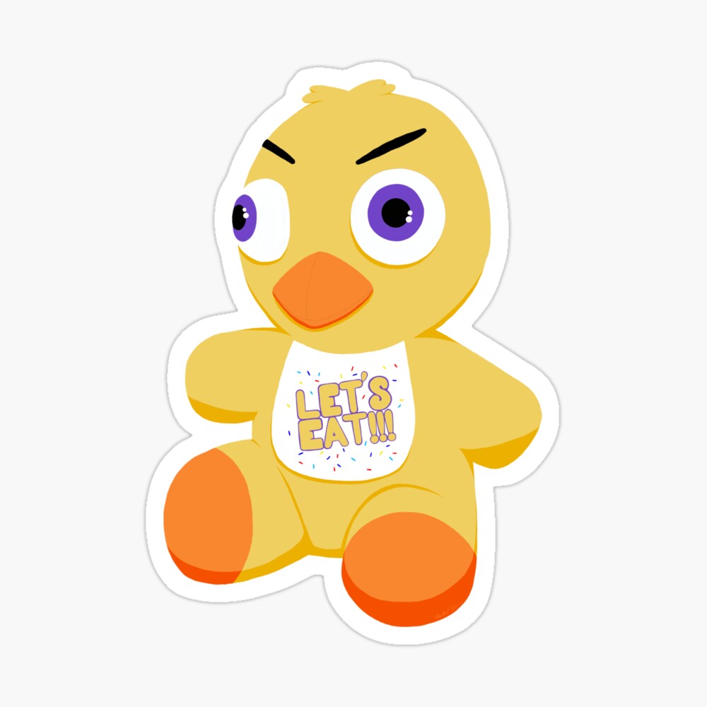 Fnaf Plushies / Fnaf Plushie Stickers / Freddy Plush / Chica 