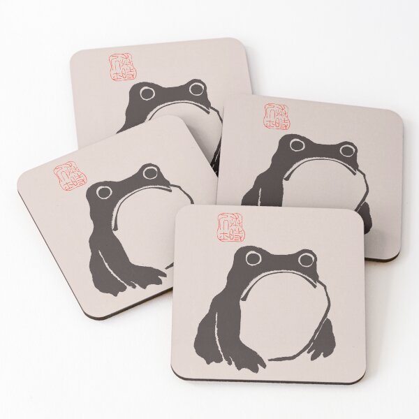 Item preview, Matsumoto Hoji Frog Art Vintage Japanese Woodblock Artwork designed and sold by StickerArtwork.