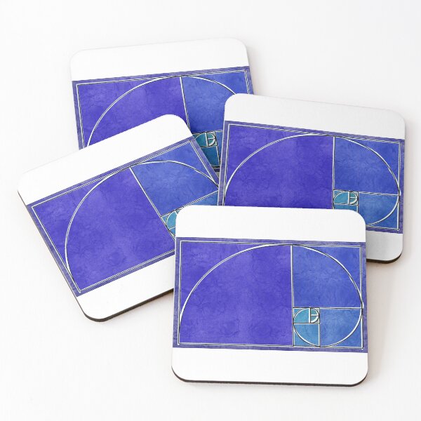 Item preview, Fibonacci Spiral -Blue designed and sold by Fernheart Designs.
